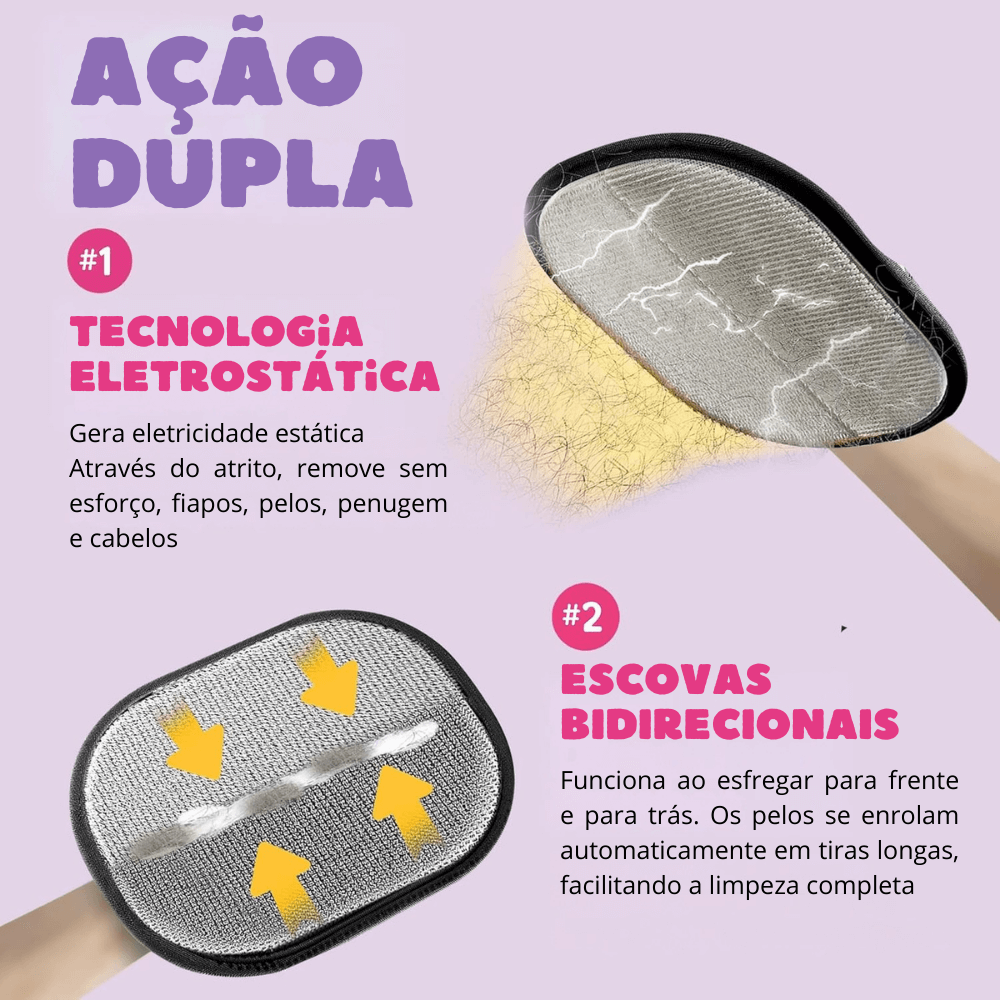 Luva Removedora de Pelos Puplim©