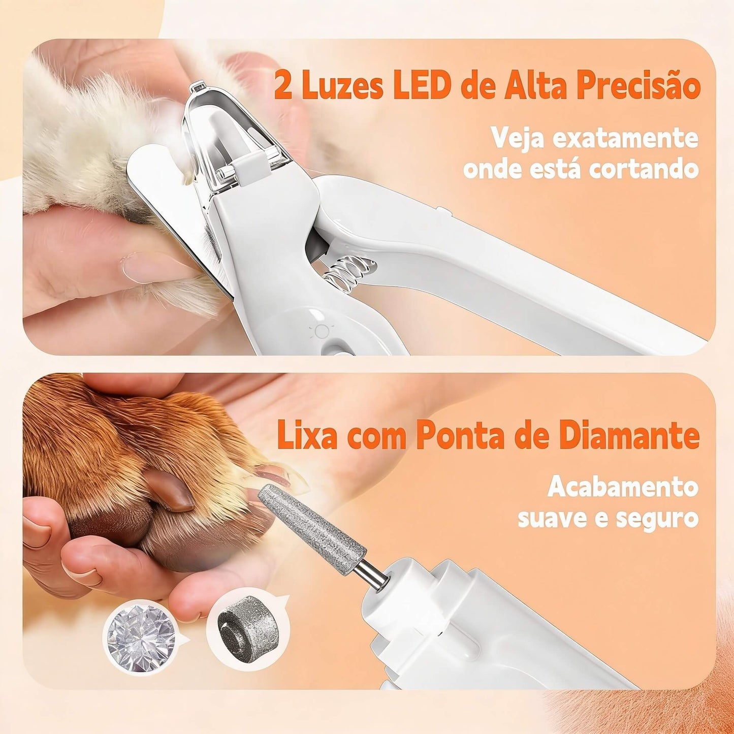LumiPaw Pro™ – Aparador de Unhas com LED